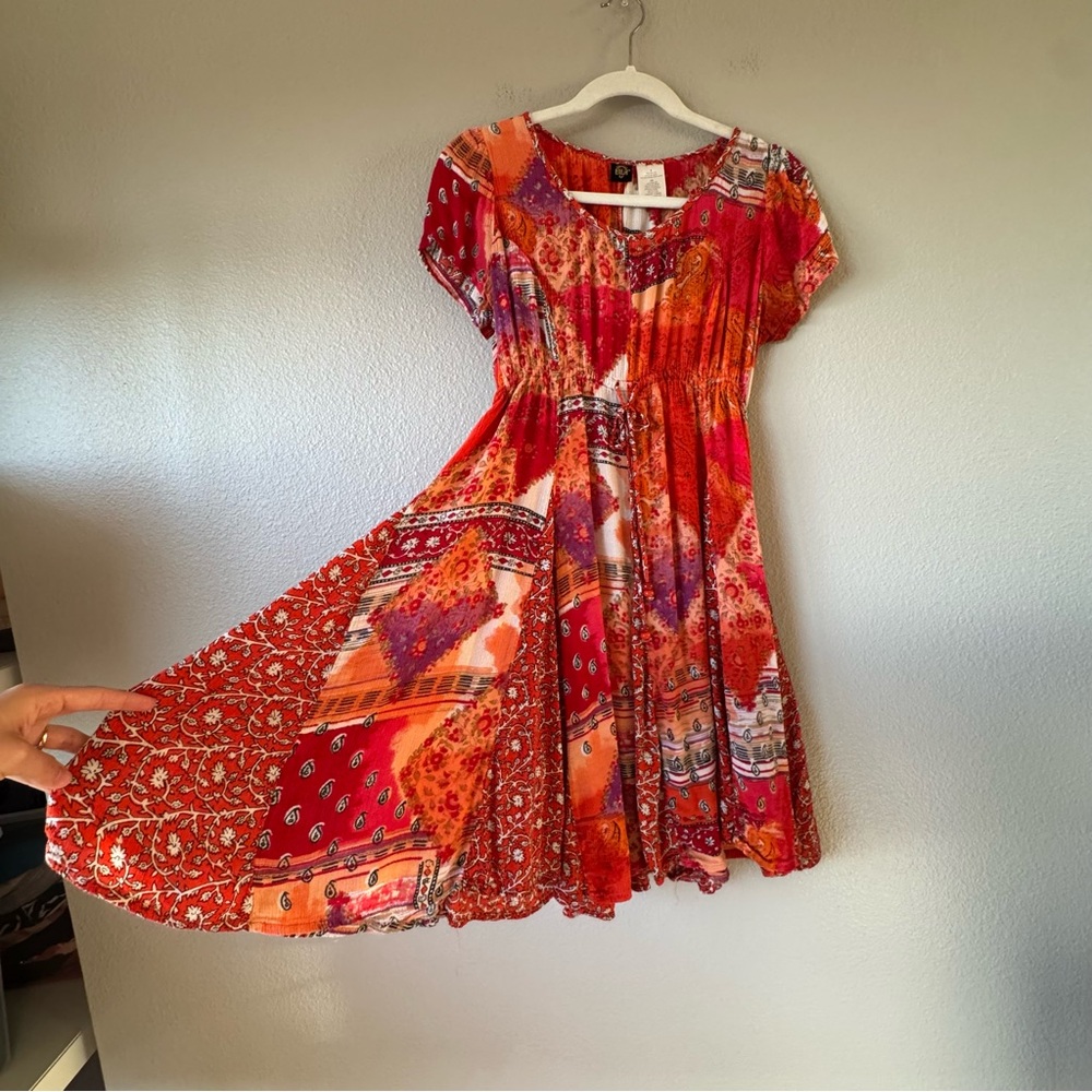 Bila Patchwork Dress Beaded Drawstring - image 5